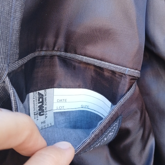 Vintage Burberrys' Wool Windowpane Sport Coat - Picture 8 of 10